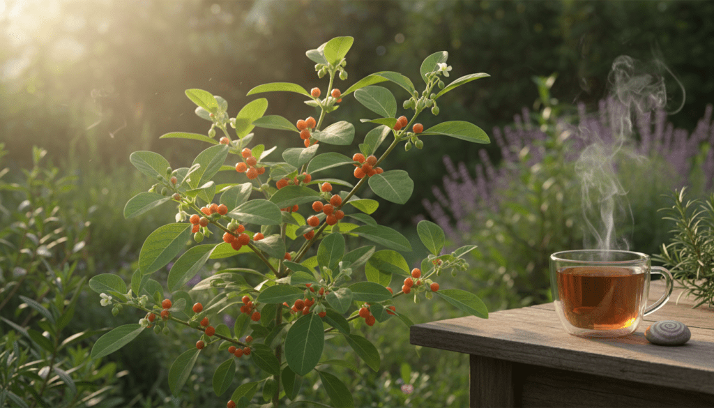 découvrez les bienfaits de l'ashwagandha, une plante adaptogène reconnue pour réguler le cortisol et réduire le stress naturellement.