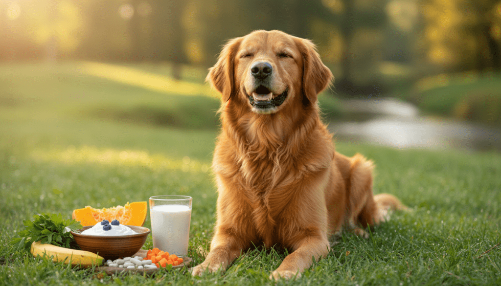 découvrez comment les probiotiques peuvent aider votre chien à soulager la diarrhée et améliorer sa digestion en restaurant naturellement sa flore intestinale.