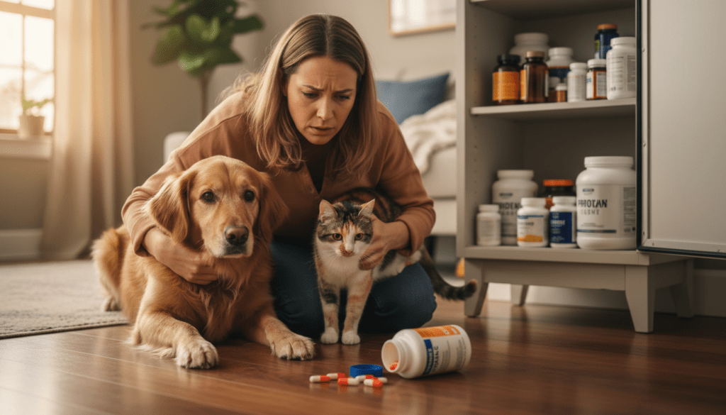 découvrez les risques liés à l'administration de compléments humains aux animaux et apprenez quels produits éviter absolument pour préserver leur santé.